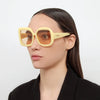 Carre Rond Square Sunglasses in Tortoiseshell by Jacquemus